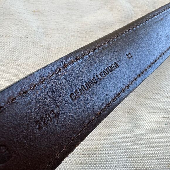 Carharrtt Brown Leather Men’s Belt 42 - Picture 5 of 7